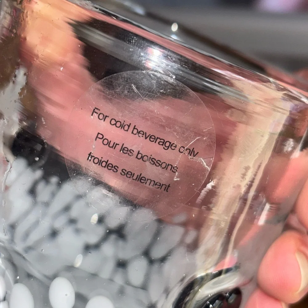 🖤 Thyme & Table 12 oz Cloud Heart Drinking Glass